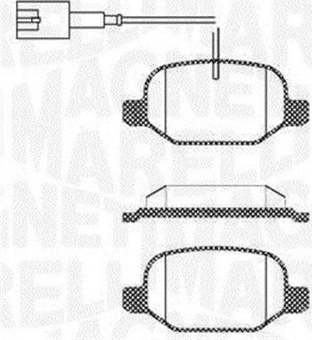 Тормозные колодки Magneti Marelli. Артикул 363916060687