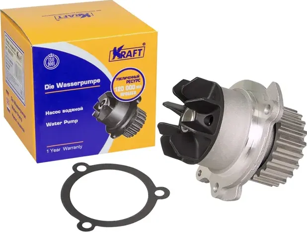 Насос водяной ВАЗ 2190 пласт.крыл. (Kraft) Kraft. Артикул KT059357