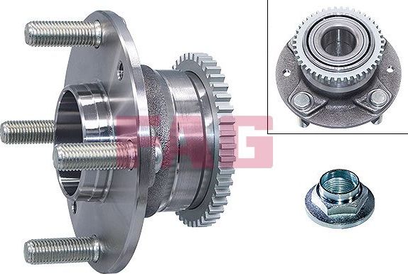 Ступичный подшипник (комплект) Fag задний для Mazda MX-3 I 1991-1998. Артикул 713 6155 30