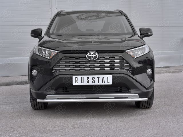 Защита RusStal переднего бампера d42 (секции) для Toyota RAV4 V 2019-2026. Артикул TR4Z-003359