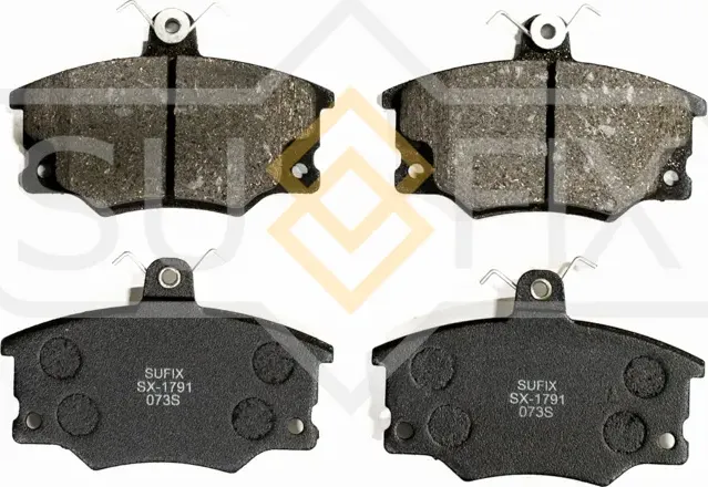 Колодки тормозные дисковые | перед прав/лев | (Sufix). Артикул SX-1791