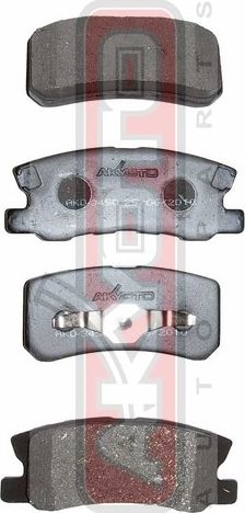 Тормозные колодки Akyoto Packing AKYOTO задние для Citroen C-Crosser 2007-2013. Артикул AKD-3450
