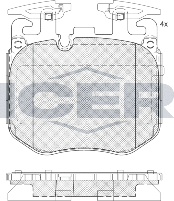 Тормозные колодки Icer. Артикул 182265