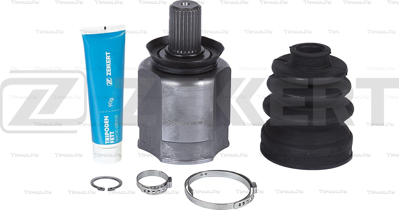 Шрус внутренний (граната) Zekkert передний левый для Nissan Almera G15 2012-2015. Артикул GS-5375
