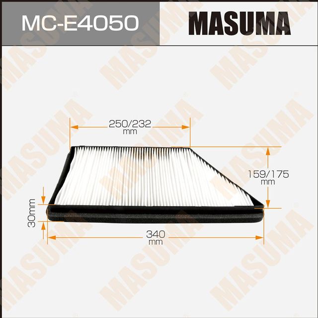 Салонный фильтр Masuma. Артикул MC-E4050