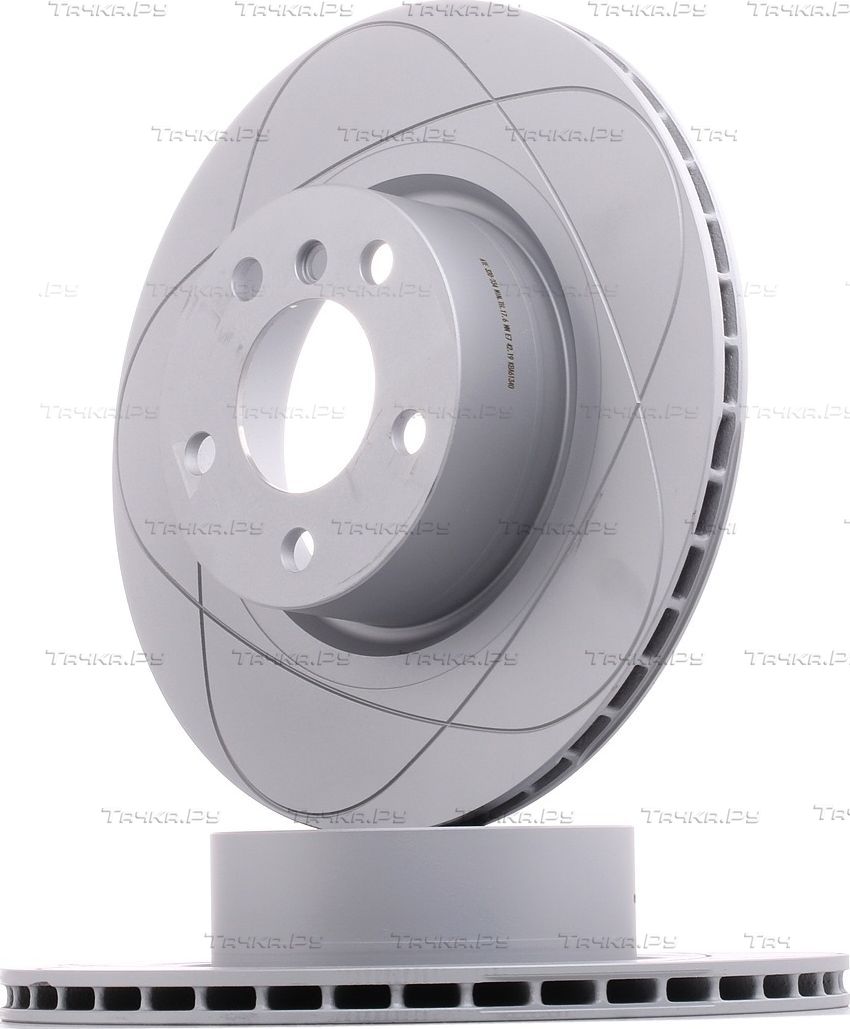 Тормозной диск ATE PowerDisc задний для BMW X4 I (F26) 2014-2018. Артикул 24.0320-0234.1