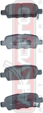 Тормозные колодки Akyoto Packing AKYOTO. Артикул AKD-2466