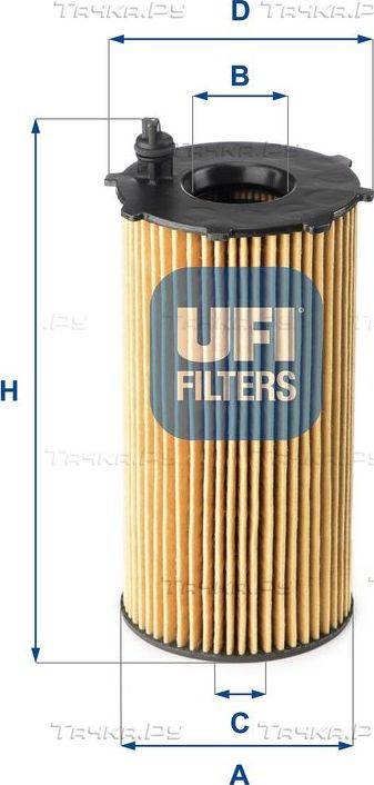 Масляный фильтр UFI для Jeep Liberty KK 2010-2013. Артикул 25.167.00