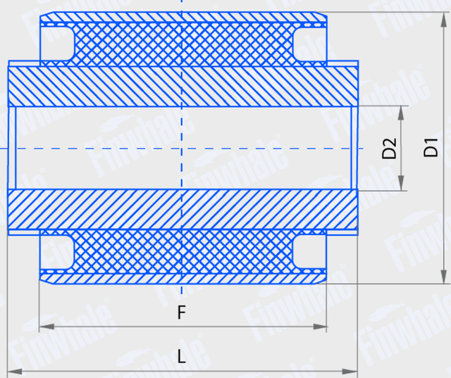 Сайлентблок заднего рычага подвески Finwhale. Артикул SB811