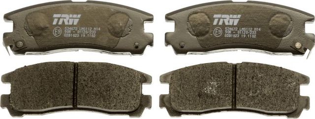 Тормозные колодки TRW COTEC задние для Dodge Stealth 1990-1996. Артикул GDB1023