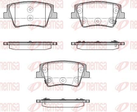 Тормозные колодки Remsa. Артикул 1935.02
