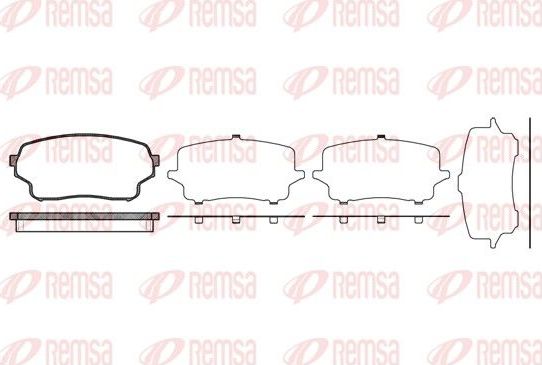 Тормозные колодки Remsa. Артикул 1166.01