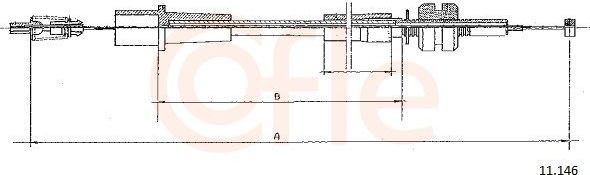 Трос газа Cofle для Opel Astra F 1991-1993. Артикул 11.146