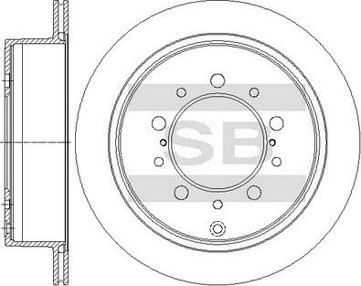 Тормозной диск Sangsin Hi-Q. Артикул SD4909