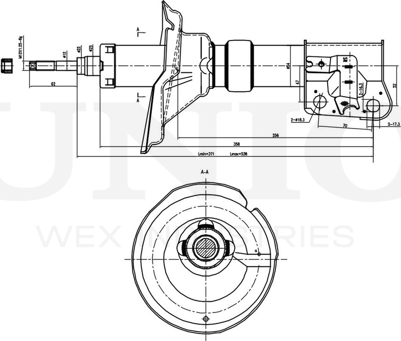 Амортизатор подвески (Unio). Артикул SAB-10230