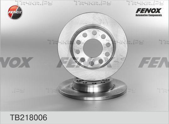 Тормозной диск Fenox задний для SEAT Exeo 2008-2013. Артикул TB218006