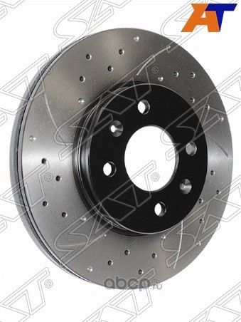 КОМПЛЕКТ ДИСКОВ ТОРМОЗНЫХ ПЕРЕДНИЙ ПЕРФОРИРОВАННЫЕ (SAT). Артикул ST517120U000PF