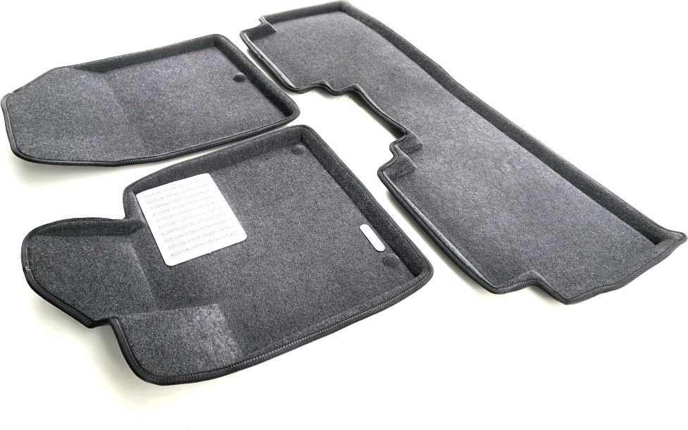 Коврики текстильные Euromat 3D Lux для салона Kia Sorento Prime III 2015-2026 Темно-серые. Артикул EM3D-002925G