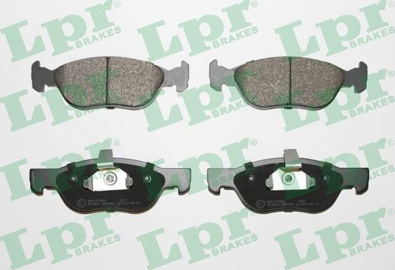 Тормозные колодки LPR передние для Fiat Brava 1995-2001. Артикул 05P740