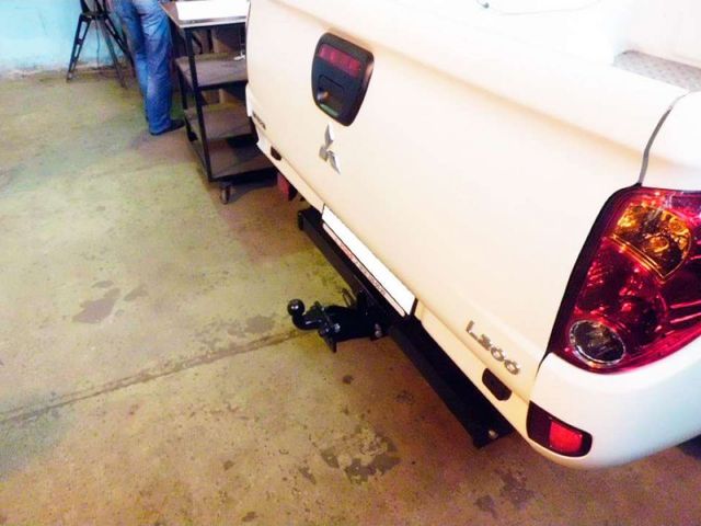Фаркоп Baltex для Mitsubishi L200 IV (длинная база) 2009-2015. Фланцевое крепление. Артикул 14260421