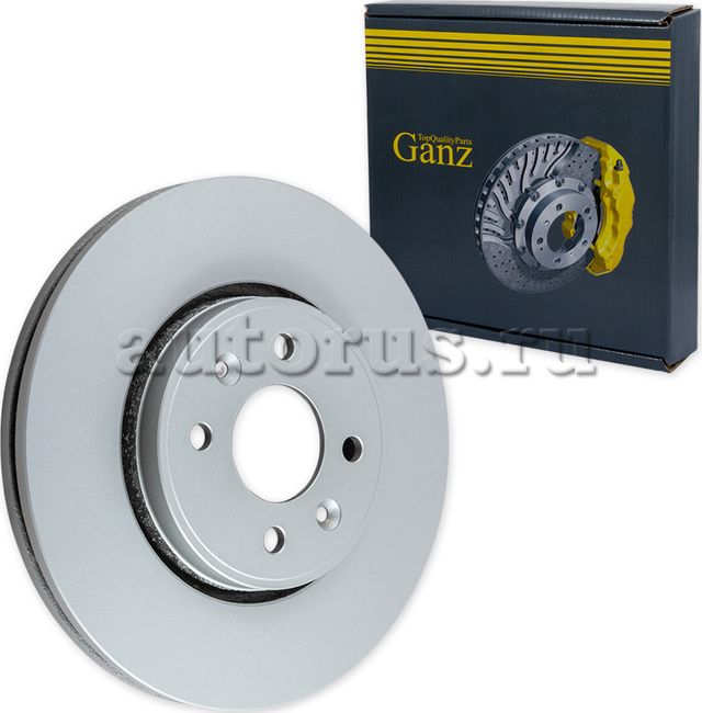 Диск тормозной передний с покрытием (Ganz). Артикул GIJ06115