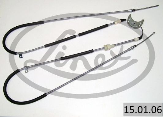 Трос ручника (тросик ручного тормоза) Linex. Артикул 15.01.06