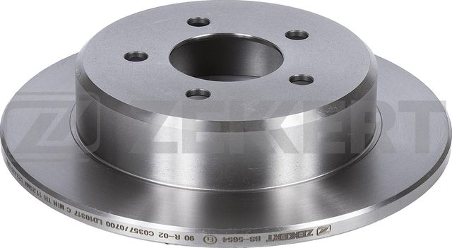 Тормозной диск Zekkert задний для Dodge Caravan IV 2001-2007. Артикул BS-5654