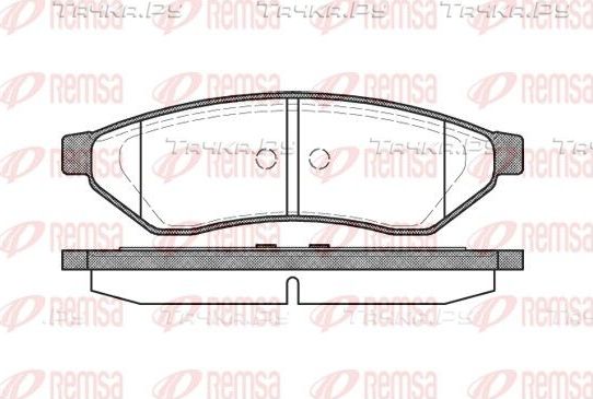 Тормозные колодки Remsa задние для Chevrolet Epica I 2005-2006. Артикул 1049.00