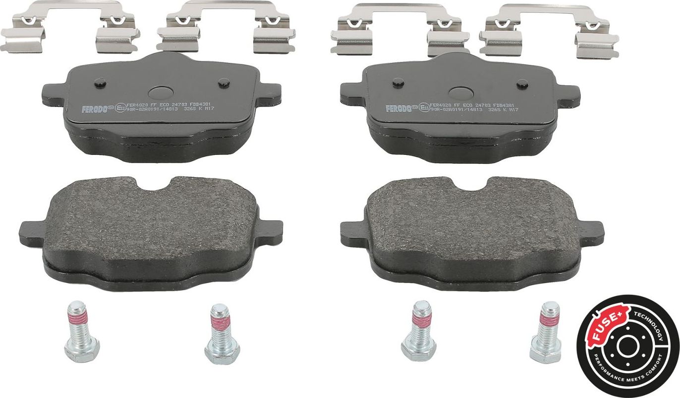 Тормозные колодки Ferodo FUSE+ Technology. Артикул FDB4381