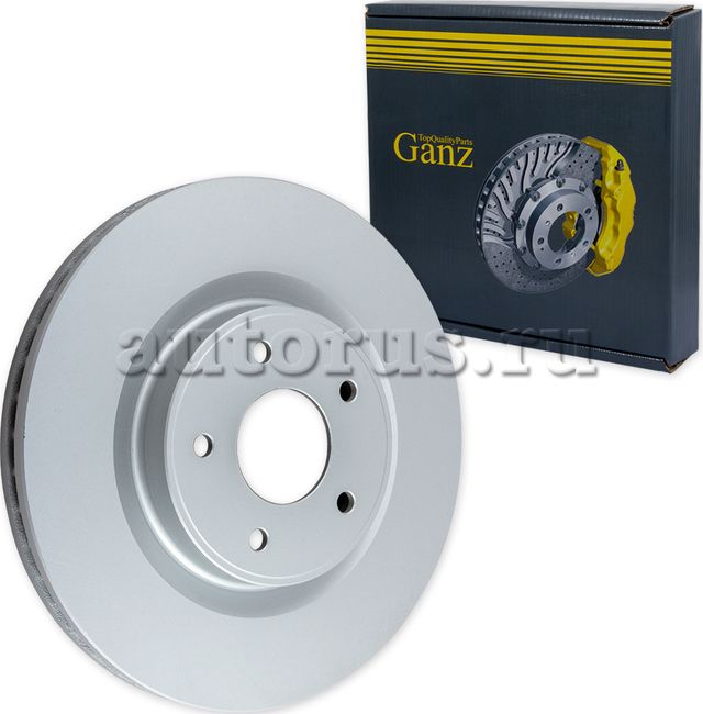 Диск тормозной передний с покрытием (Ganz). Артикул GIJ10138