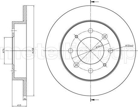 Тормозной диск Trusting. Артикул DF200