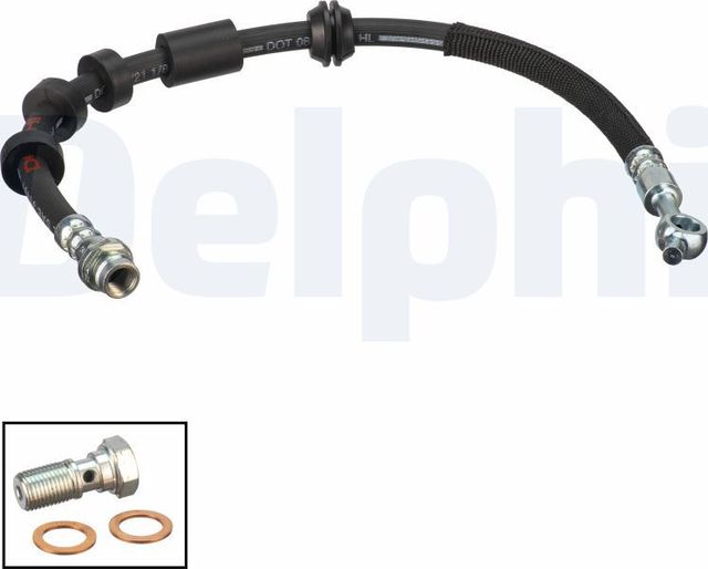 Тормозной шланг Delphi передний правый для Land Rover Range Rover Evoque II 2015-2026. Артикул LH7699