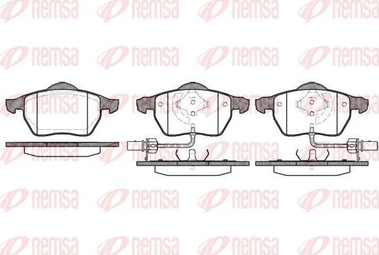 Тормозные колодки Remsa. Артикул 0390.52