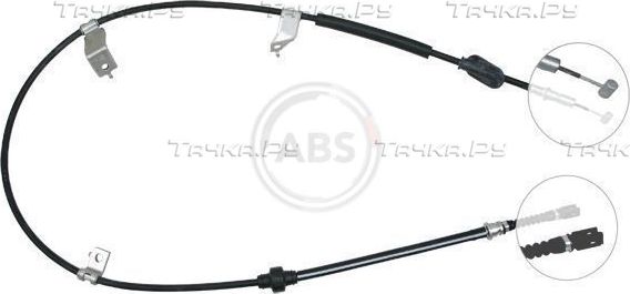 Трос ручника (тросик ручного тормоза) ABS. Артикул K13877