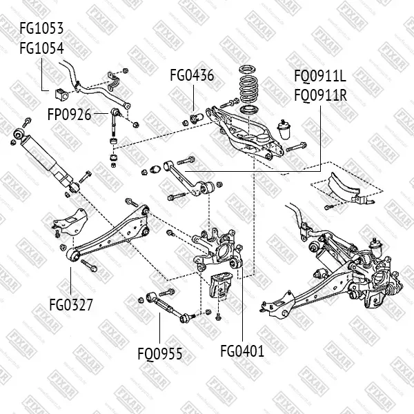 Рычаг подвески задний TOYOTA Rav4 2005-/LEXUS NX 2014 (Fixar) Fixar. Артикул FQ0911L