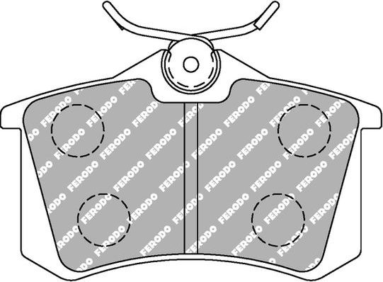Тормозные колодки FERODO RACING DS2500 для Audi A4 II (B6) 2000-2004. Артикул FCP541H