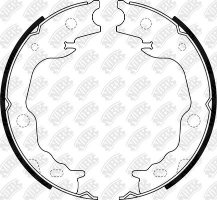 Тормозные колодки (стояночная тормозная система) NiBK задние для Lexus ES VI 2012-2018. Артикул FN0718