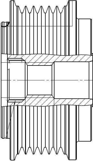 Муфта генератора обгонная StartVOLT для Volkswagen Transporter T4 1995-2003. Артикул SGP 1809