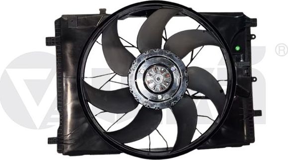 Вентилятор радиатора двигателя (в сборе) Vika для Mercedes-Benz GLK-Класс I (X204) 2008-2015. Артикул 91051601