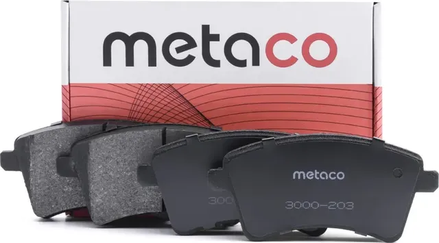 Колодки тормозные передние к-кт (Metaco). Артикул 3000203