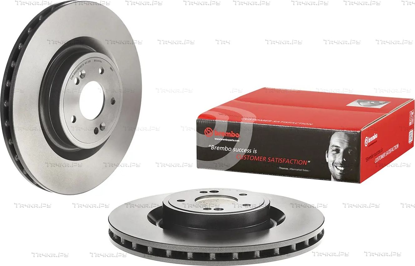 Тормозной диск Brembo UV Coated передний для Kia Stinger I 2017-2026. Артикул 09.D027.11