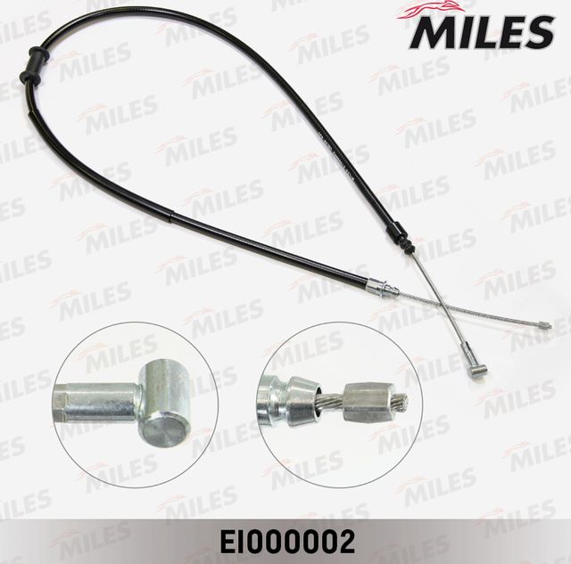 Трос ручника (тросик ручного тормоза) Miles. Артикул EI000002