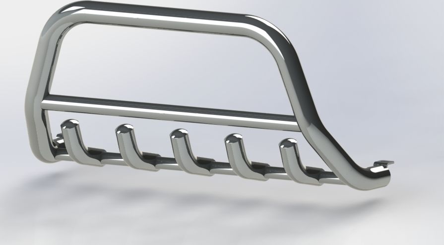 Кенгурятник Tamsan с грилем без надписи для Mercedes-Benz Sprinter W906 (Европа) Long 2010-2026. Артикул TFGL015-70.45UM