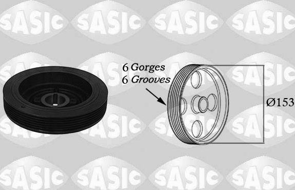 Шкив коленвала Sasic. Артикул 5150J90