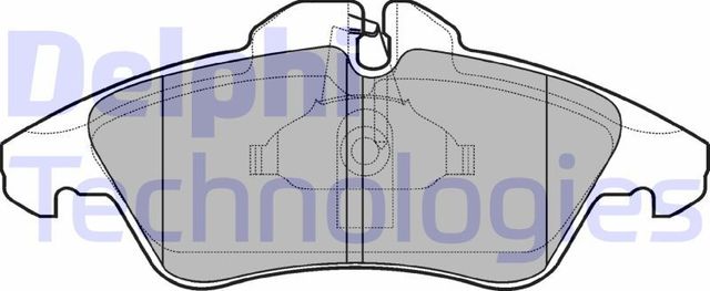 Тормозные колодки Delphi (Low-Metallic). Артикул LP980