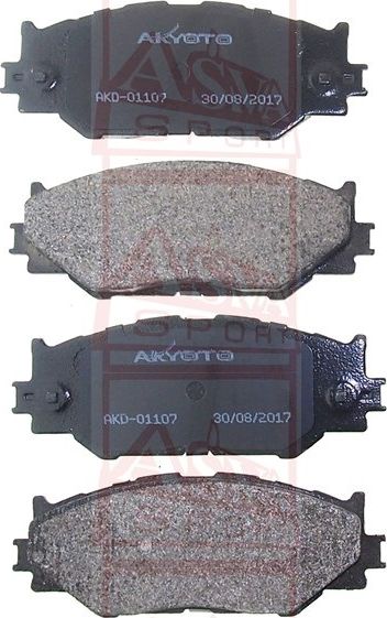 Тормозные колодки Akyoto Packing AKYOTO. Артикул AKD-01107