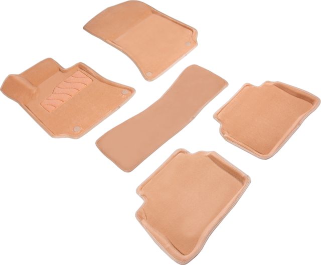 Коврики Seintex 3D ворсовые для салона Mercedes-Benz E-Класс W212 2013-2016 БЕЖЕВЫЕ. Артикул 93062