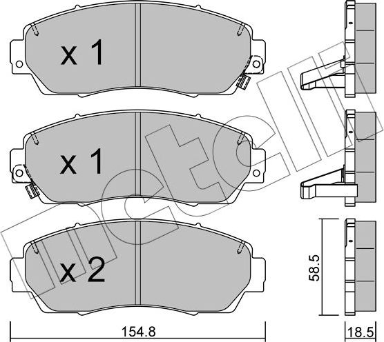 Тормозные колодки Metelli. Артикул 22-0903-0