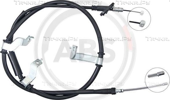 Трос ручника (тросик ручного тормоза) ABS. Артикул K17338