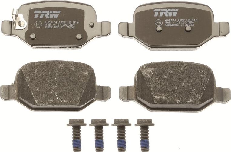 Тормозные колодки TRW COTEC. Артикул GDB2002